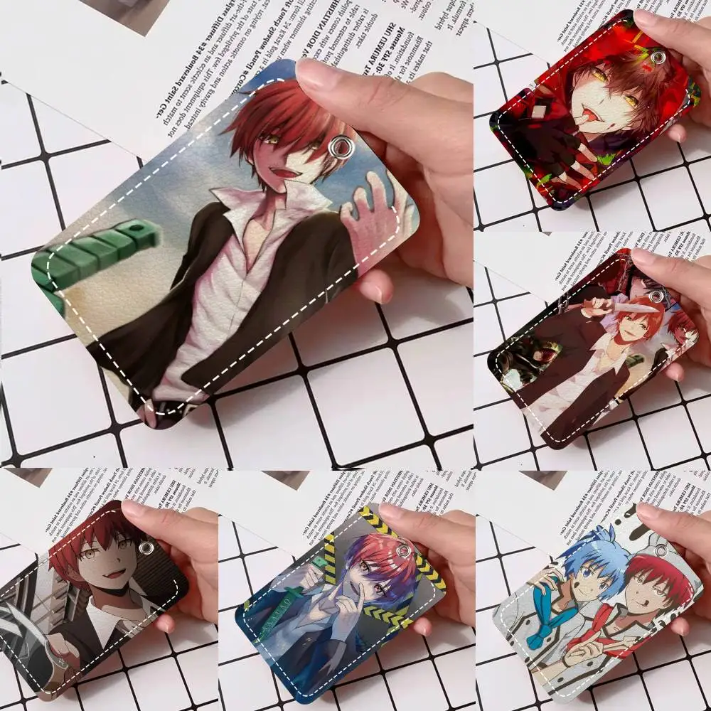 

Кожаный брелок-картхолдер для карт доступа и ключей с дизайном Аниме Карма Акабане