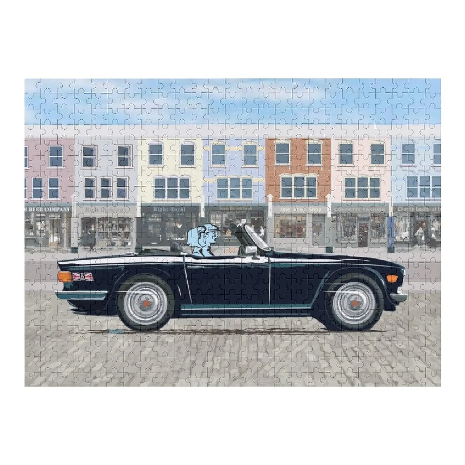 

Черный цвет TR6 – пазл с классическим британским спортивным автомобилем, персонализированный подарок ребенку на заказ, деревянное имя, рождественские подарки, головоломка