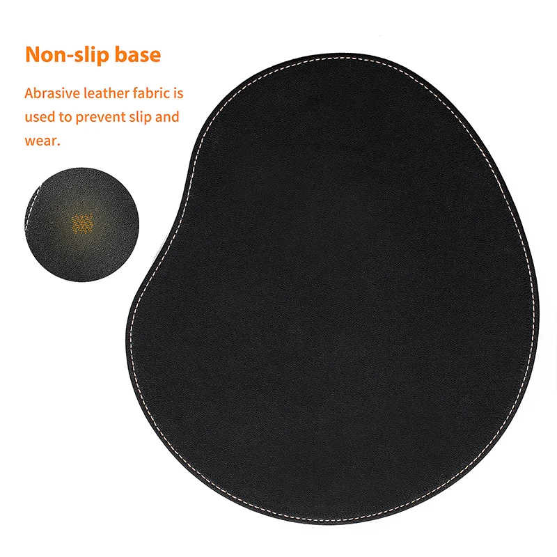 คุณภาพสูง Ergonomic Mouse Pad Pad Pu WRIST REST Anti-SLIP แผ่นรองเม้าส์คอมพิวเตอร์ Mousepad สําหรับ Office PC gamer