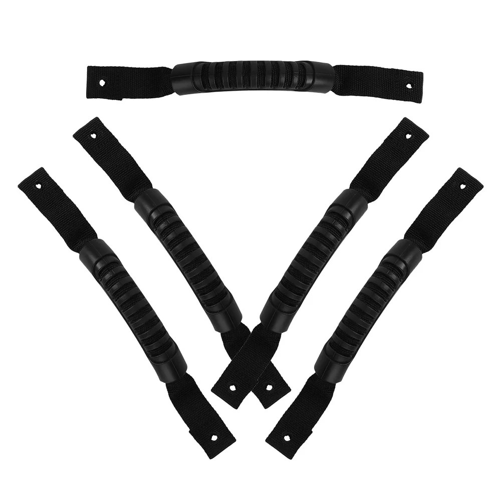 

5pcs Kayak Carry Handles Replacement Durable Nylon Luggage Style Retractable Strap Weather Resistant Pvc Universal For