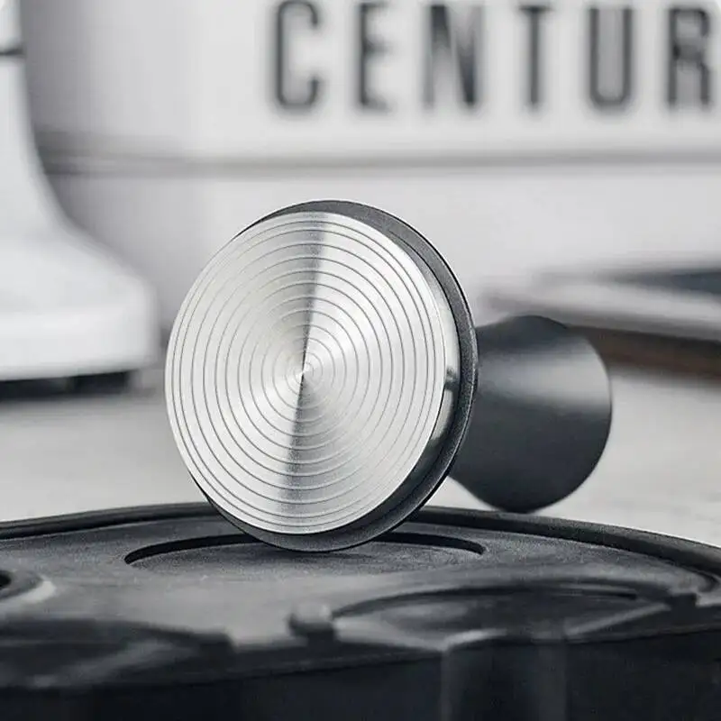 51/ 53/ 58mm Espresso Coffee Tamper Stainless Steel Flat/Thread Base Internal Spring Design Balanced Fixed Force Coffee Tamper