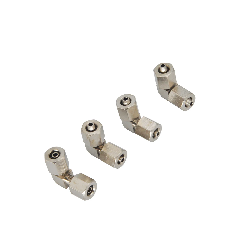 90 Grad 4 mm Schlauchanschluss Ölrohradapter für RC Hydraulikbagger Baufahrzeug Modellzubehör