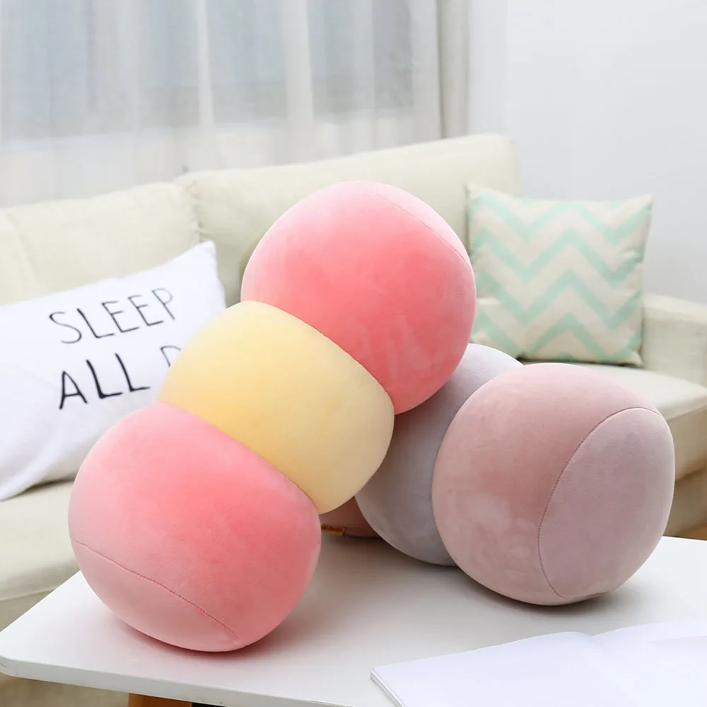 Cartoon Candy Foam Particle Pillow Creative Cute Soft Home Sofa Car Carrying Four Side Elastic Cushion Multi-purpose Five Colors