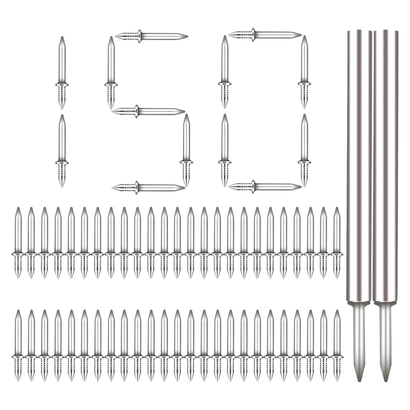 

Baseboard Seamless Nails Double-Headed Screw, Skirting Line Special Invisible Security Nails With Sleeve Tool