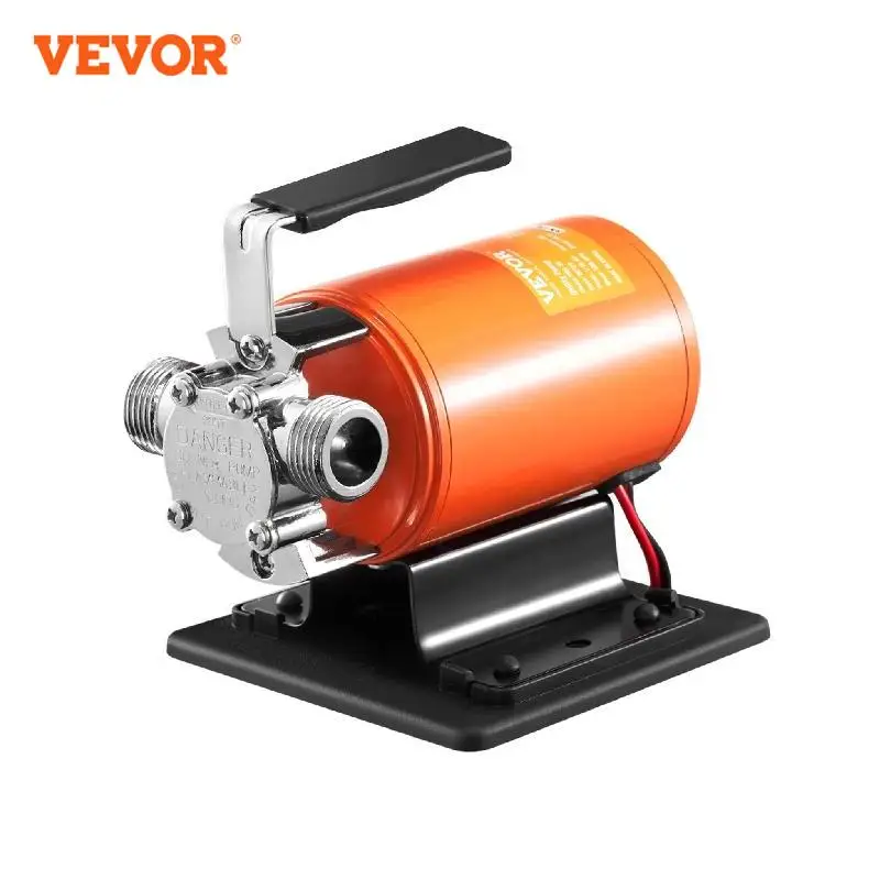 

VEVOR Water Transfer Pump 12V DC 360 GPH 1/10HP Portable Electric Utility Pump with 6 ft Suction Hose Kit Impeller for Garde Use