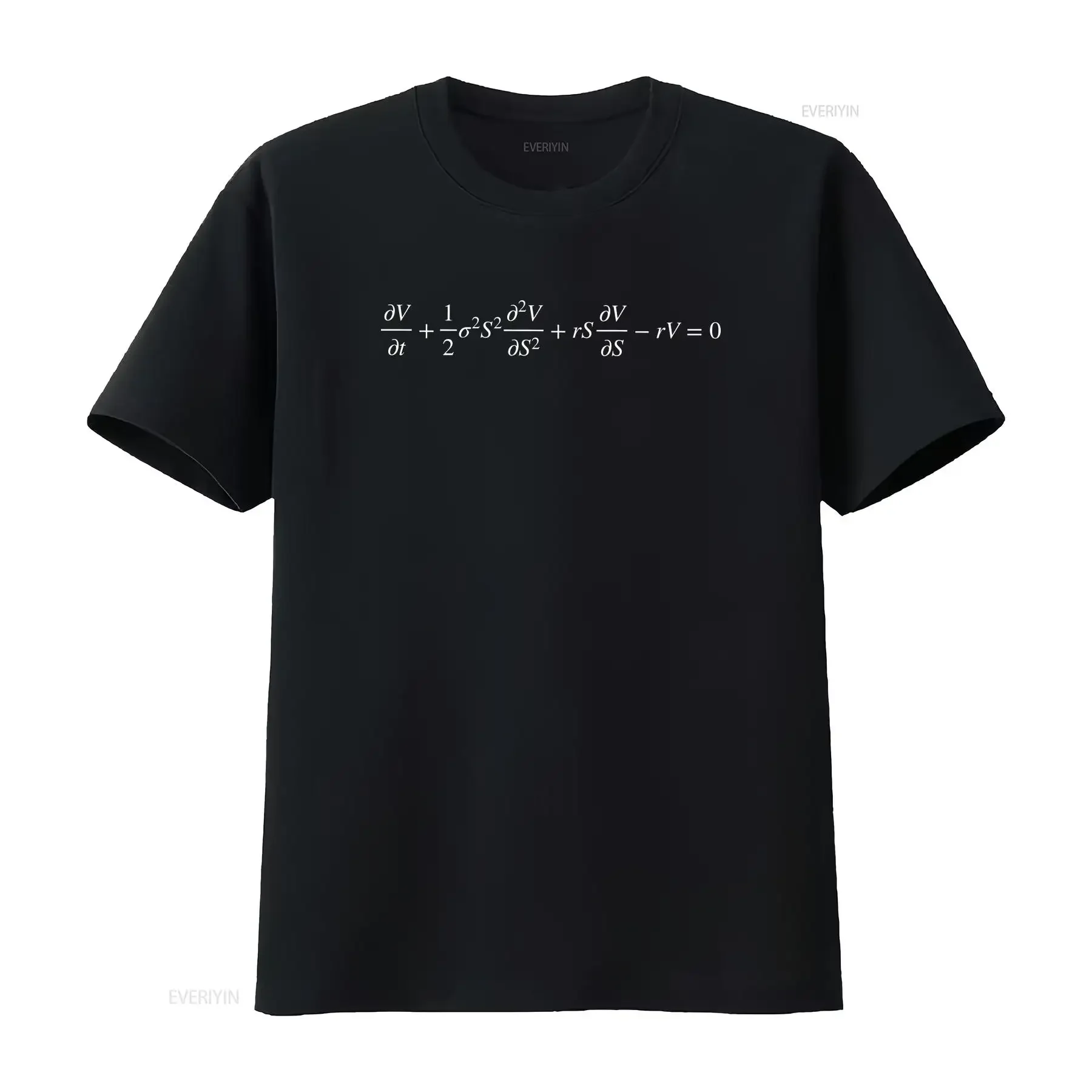 Camiseta Black Scholes Merton Equation, para Amantes de Matemática, Traders e Professores de Finanças, com Tema de Preços de Opções e Derivativos Parciais, Estilo Vintage Lavado