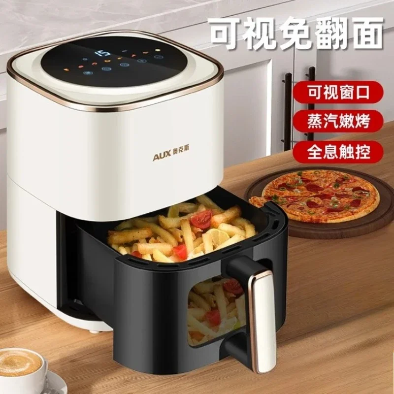 

Air fryer household intelligent visual non-flip air electric fryer top heating non-stick liner