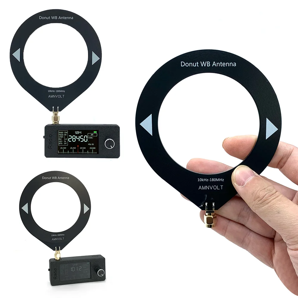 SI4732 0.5-108 ميجا هرتز راديو محمول LSB USB AM FM جيب راديو صغير 1.9 بوصة IPS شاشة HF SW MW VHF راديو مع هوائي حلقي