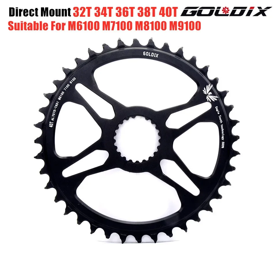 

Direct Mount Bike Chainring MTB 32T 34T 36T 38T 40T Narrow Wide Bicycle Chainwheel for M6100 M7100 M8100 M9100 12 Speed Crankset