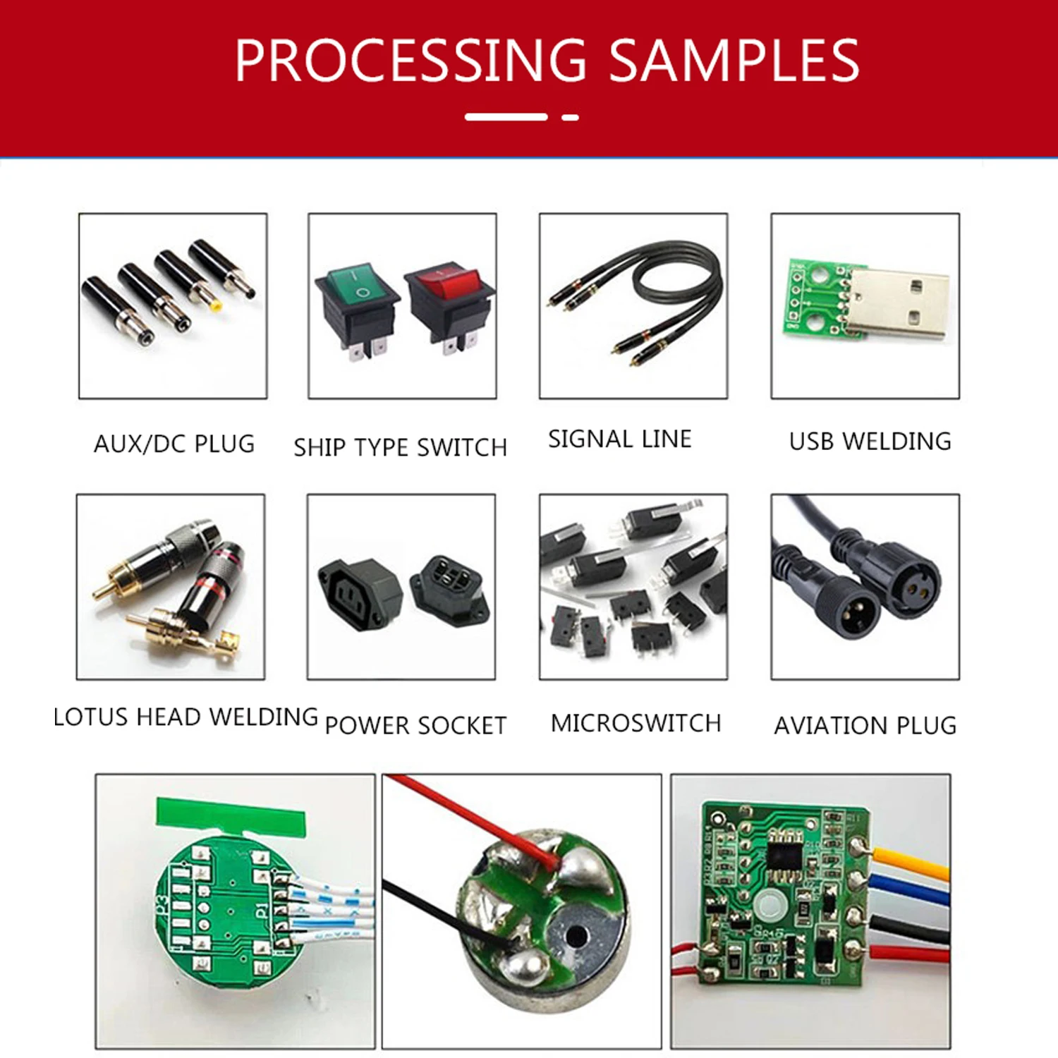 High Precision Multifunctional Semi Automatic USB Type C Data Cable Wire Cutting and Stripping Soldering Machine
