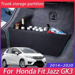 For Honda Fit Jazz GK3 2014~2020 2015 2016 2017 Car Trunk Storage Partition Multi-function Storage Box Auto Interior Accessories