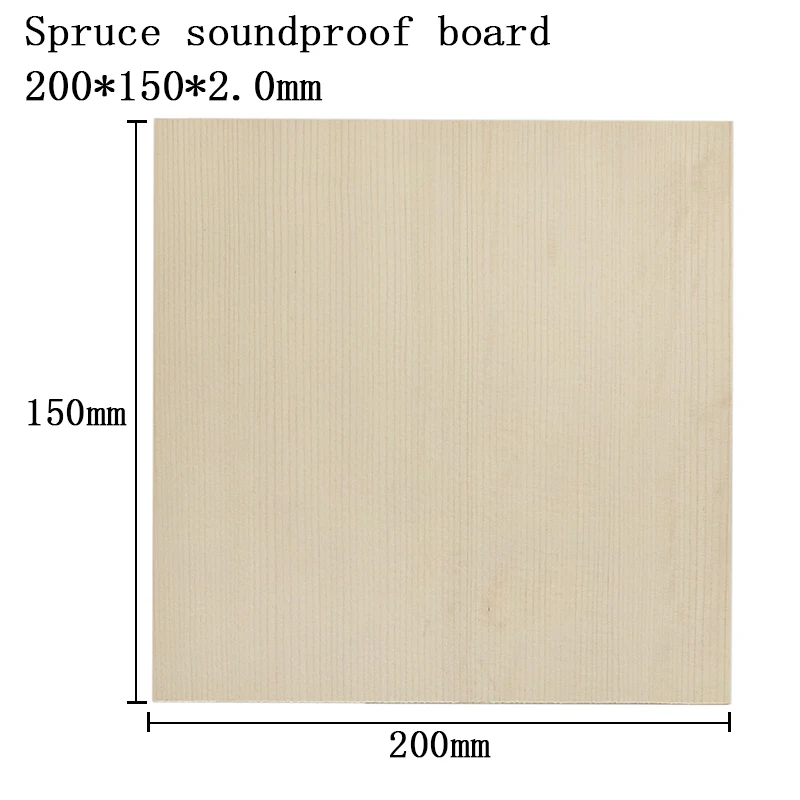 HUATOOL Solid Spruce Self-Adhesive Guitar Pickguard Blank Anti-Friction Soundboard Scratch Plate Making Material