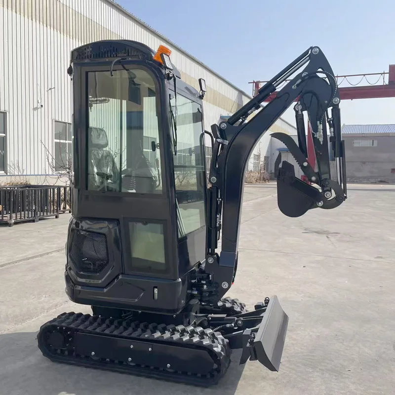 

China Hot Sale Mini Excavator Euro 5 CE EPA 1.8 Ton Agriculture Hydraulic Diesel Micro Bagger Farm Rubber Crawle Small Digger