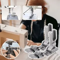 Sewing Edge Folding Presser Foot Adjustable Downward Curling Presser Foot Curved Skirt Hemming Presser Foot Machine Accessories