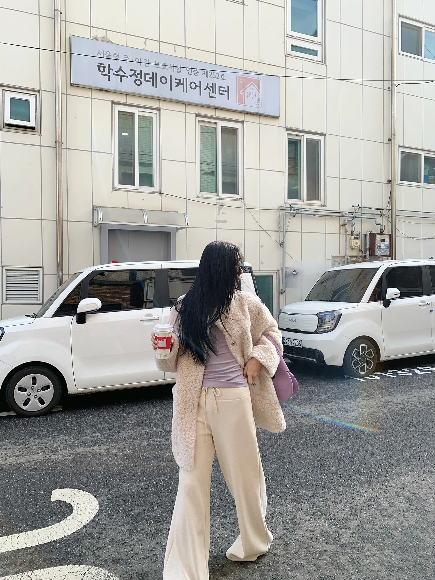 

Women's Fce Lined Casual Pants Korean Sle l Waist Wide Leg Trousers Winter Warm Comfortable Polyester Rayon Wool B...