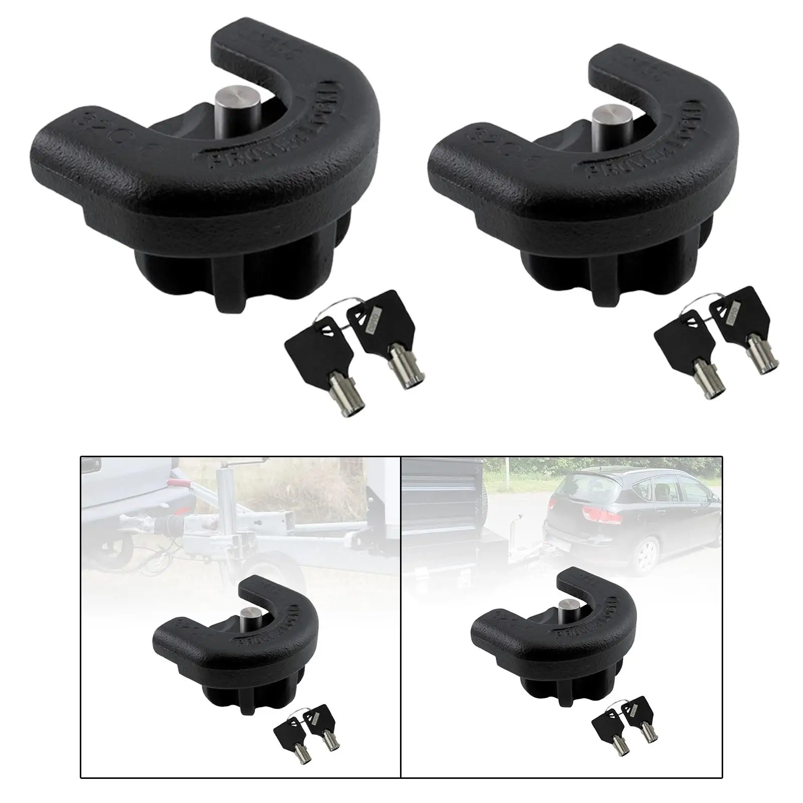 

Universal Trailer Coupler Lock Iron Ball Pin Security Lock for Rvs Cars Boats 2 5/