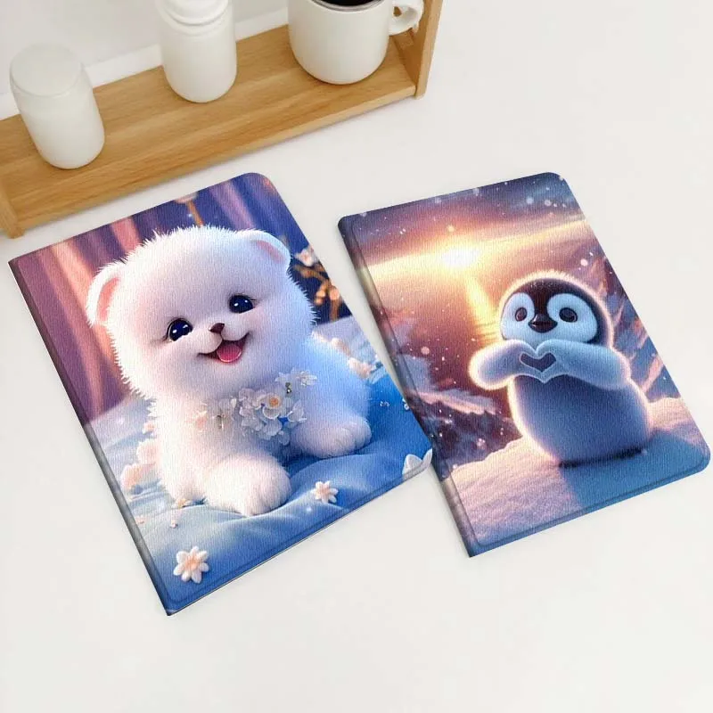 

Милый чехол-футляр с рисунком кота и пингвина для планшетов Xiaomi Redmi Mi Poco Pad 2 5 6s 7 7s Ultra Pro Max 14 12.4 12.1 дюймов, мягкий, подарочный