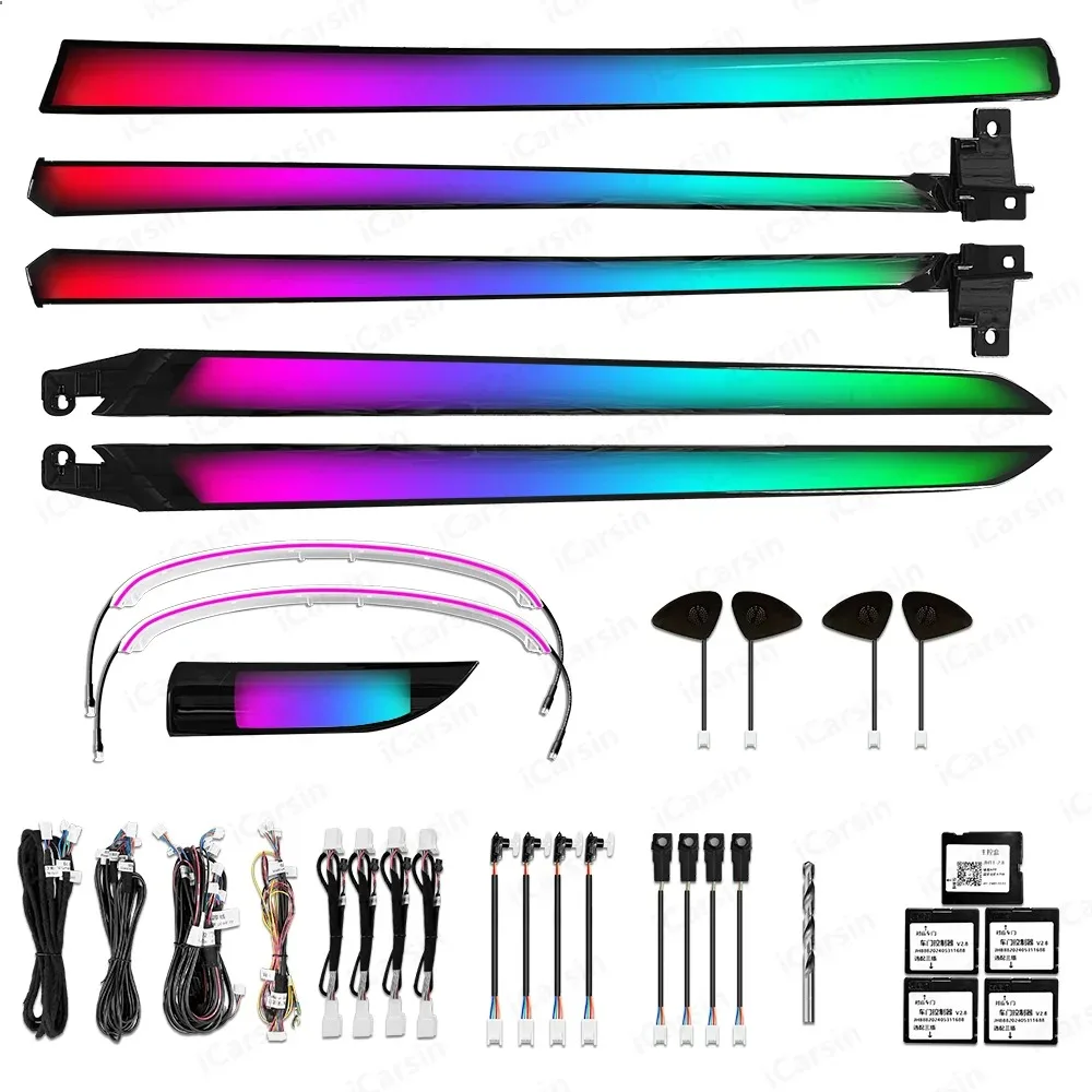 

Обновление 256 цветов LHD/RHD Symphony Led салона автомобиля окружающее освещение для Lexus ES 2018-2024 аксессуары для атмосферных полос