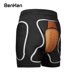 Benken-pantalones cortos acolchados de EVA para esquí, equipo de protección resistente a caídas, acolchado en la cadera, para Snowboard, Skate, ropa interior deportiva