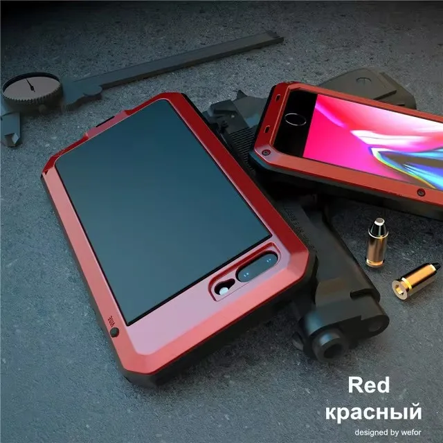 High quality Shockproof armor Metal Aluminum phone Case for iPhone 15 14 13 Pro Max 11 12 Full Protective Bumper Cover