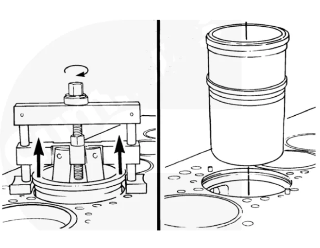 Universal Repair Tools K38 K19 Cylinder Liner Puller Machine 3376015