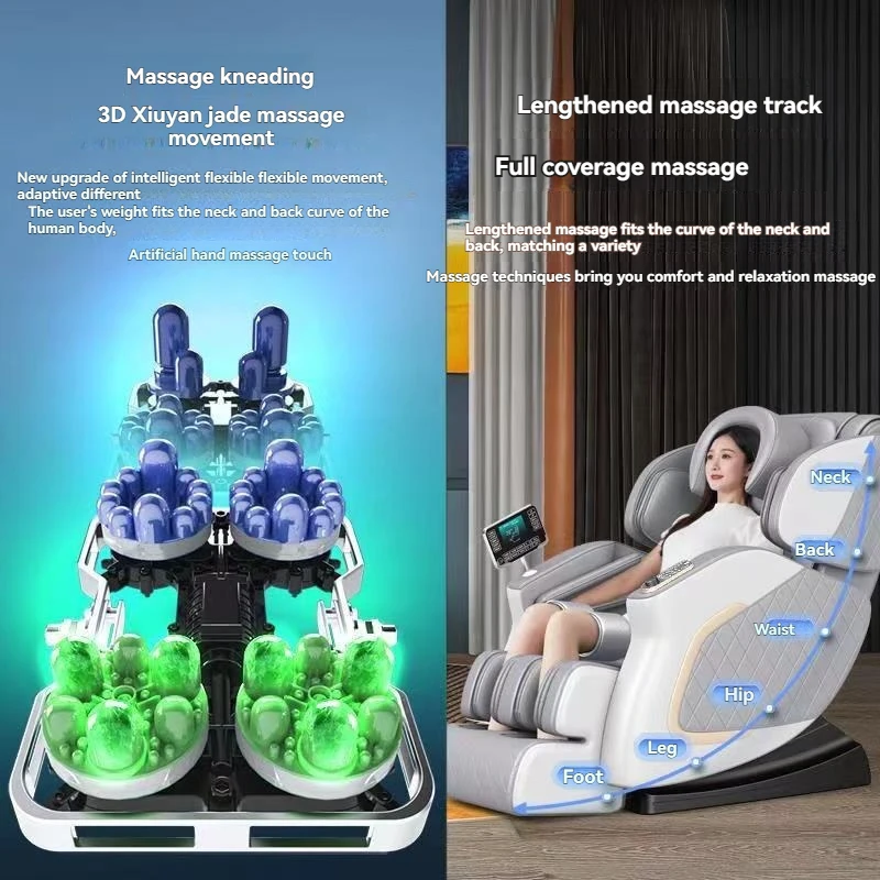 YTYIN New Zero Gravity Full Body Airbag Portable Foldable Hot Compress Massage Chair with Handle Controller Armrest Deluxe China