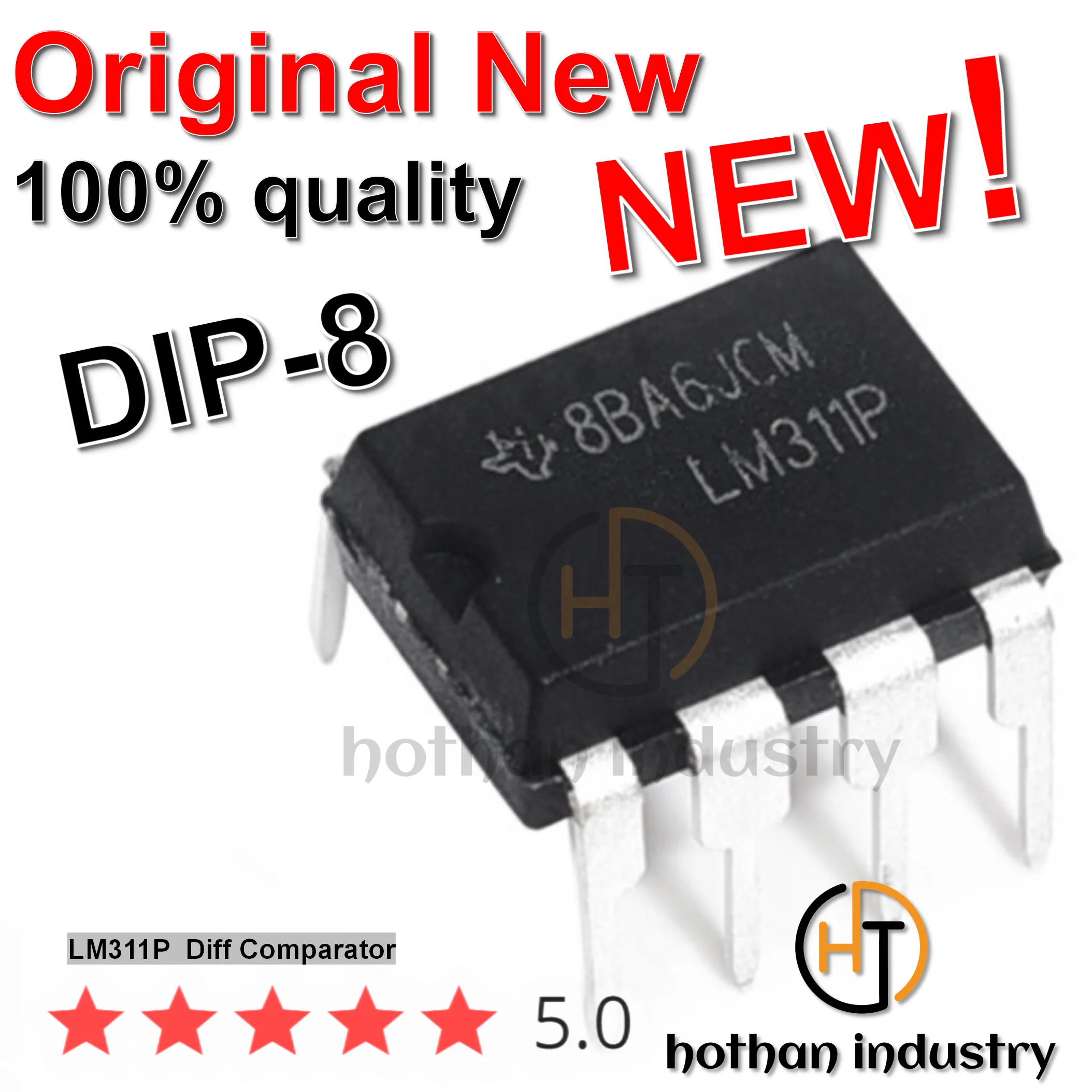 【10pcs】2023+ hothan 100% Imported Original LM311 LM 311 LM311P Diff Comparator