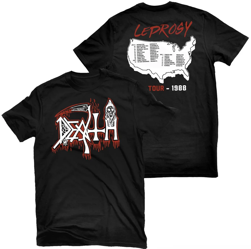 Rare DEATH Band Graphic Cotton T-shirt Unisex Summer Short Sleeve Fashion Brand Tee Luxury Casual Vintage Retro Top view 5