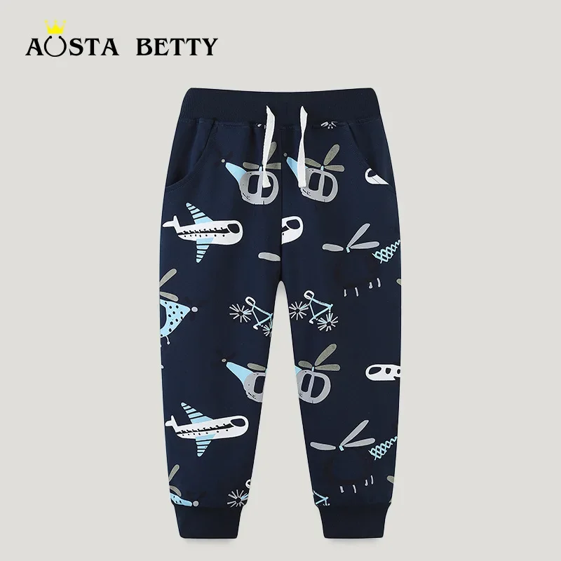 

Autumn New Children's Hoodie Pants European and American Style Cartoon Printed Boy Sports