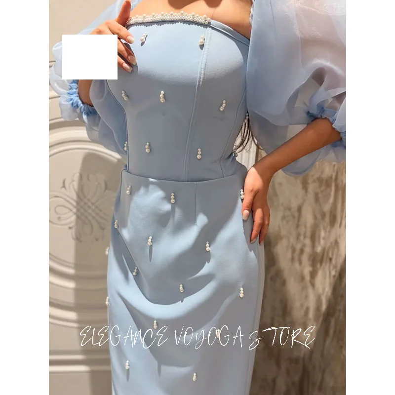 فساتين سهرة نسائية فاخرة من EVS Vestidos De Noche 2025 فستان فاخر يدوي من Fساتين Sheer مخصص بالخرز للحفلات الراقصة Desi