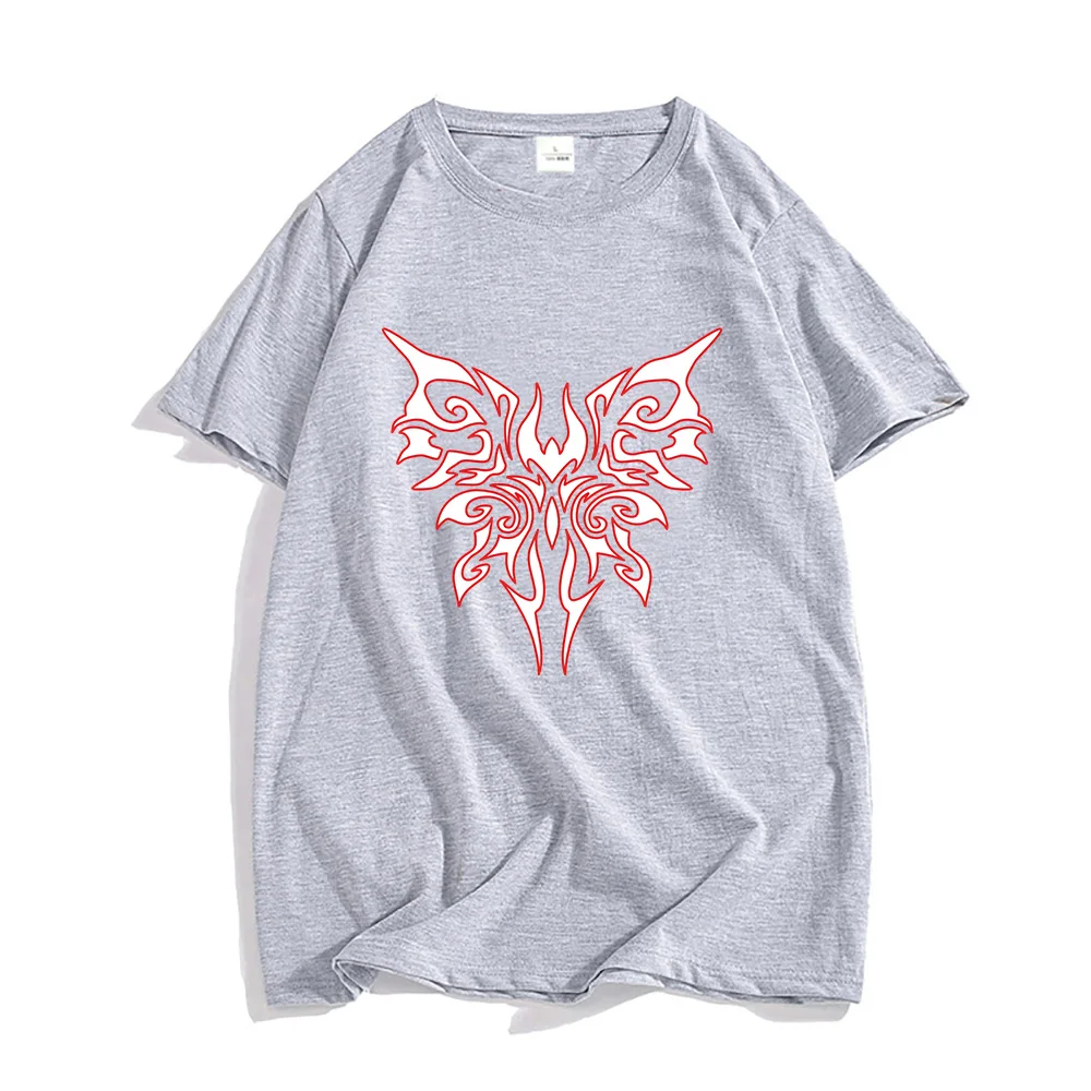 Bayonetta Butterfly Game Print T-shirts Summer Men/Women Cotton Tee-shirt Short Sleeve Casual Hip-hop Tshirts Streetwear Vintage