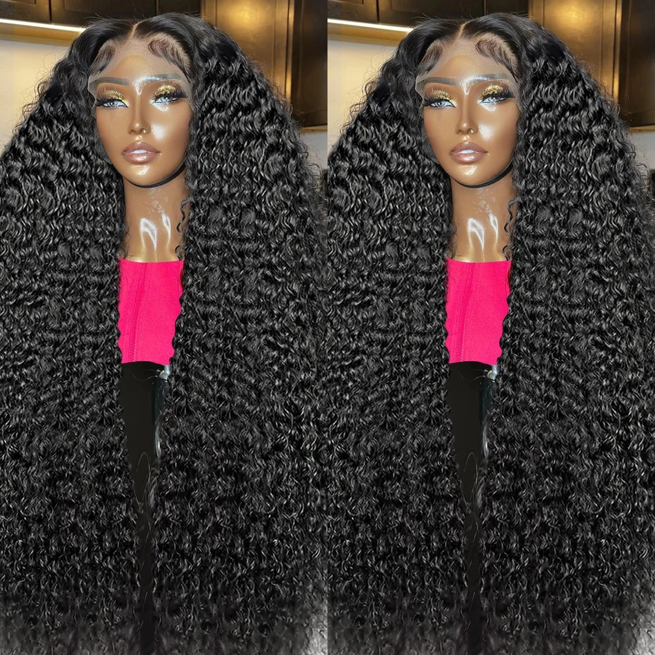 Brazilian Loose Deep Wave 13x4 HD Lace Front Wig 28 30 Inch Transparent 13x6 Water Curly Frontal Human Hair Wigs For Women 250%