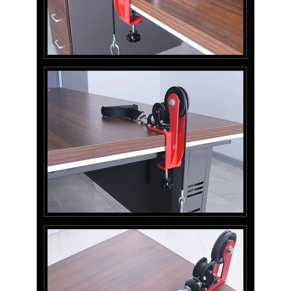 desktop-armwrestling-pulley-with-steel-frame-nylon-wheels-and-clamp-for-arm-muscle-and-wrist-strength-training