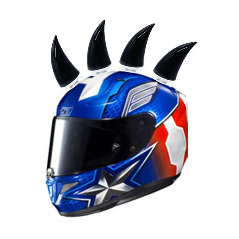2pcs Helmet Devil Horns Motorcycle Electric Bike Car Helmet Stickers Horns Sticker For Motorcycle Bicycle Car Styling Decoration