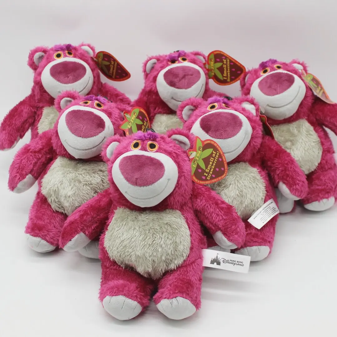 

Плюшевая игрушка с героями мультфильмов Диснея, милая супермягкая розовая кукла-медведь Лотсо, брелок для ключей и подвеска для рюкзака, подарок на день рождения для девочек