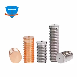 100/50/20/10Pcs Headless Spot Welding Screw M3 M4 M5 M6 M8 M10 Copper Plated Steel Stainless Steel Solder Point Bolt Weld Stud