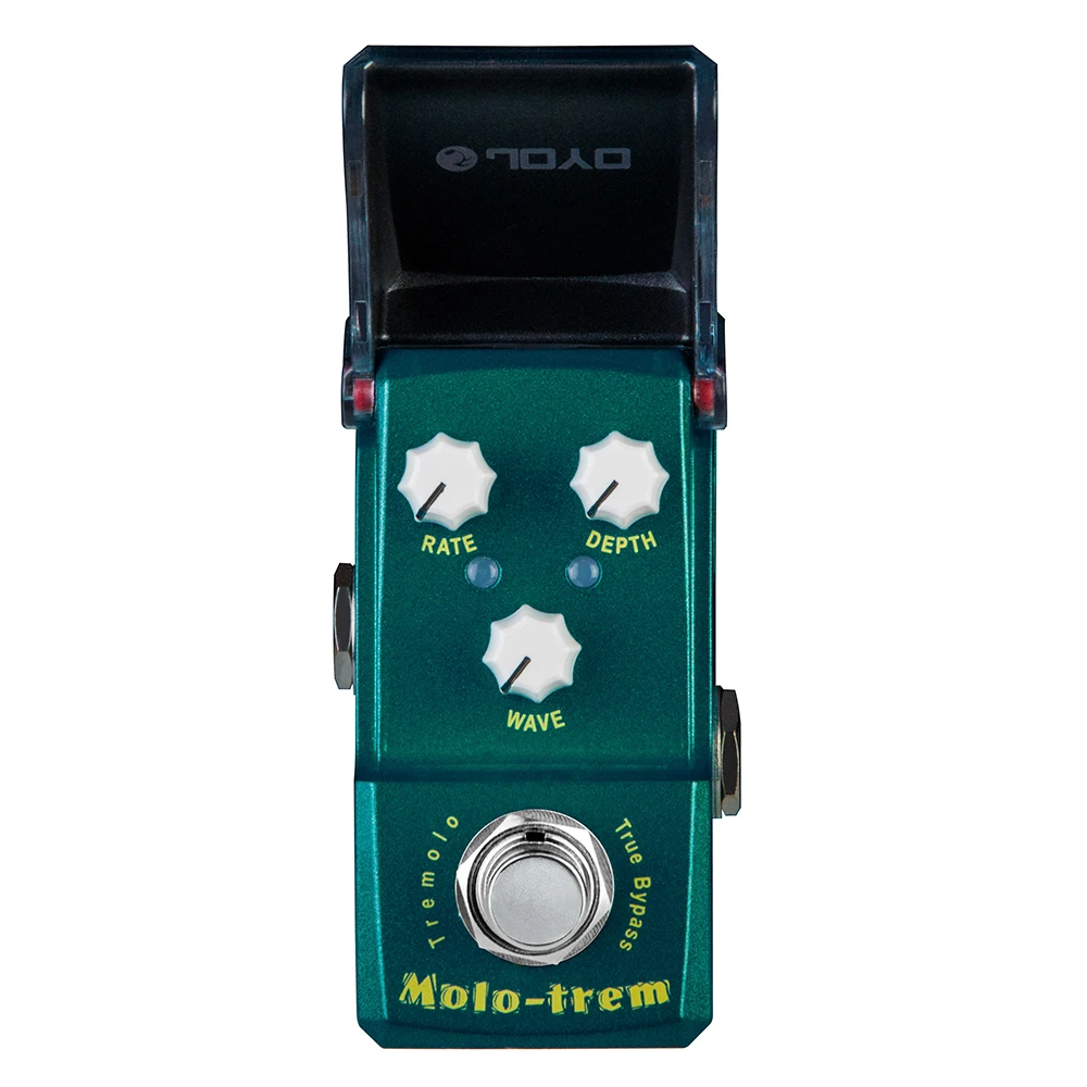 JOYO JF-325 MOLO TREM Tremolo Pedal Vintage Tube Amp Classic Tremolo Effects Simulation with Rate/Depth/Wave Knobs