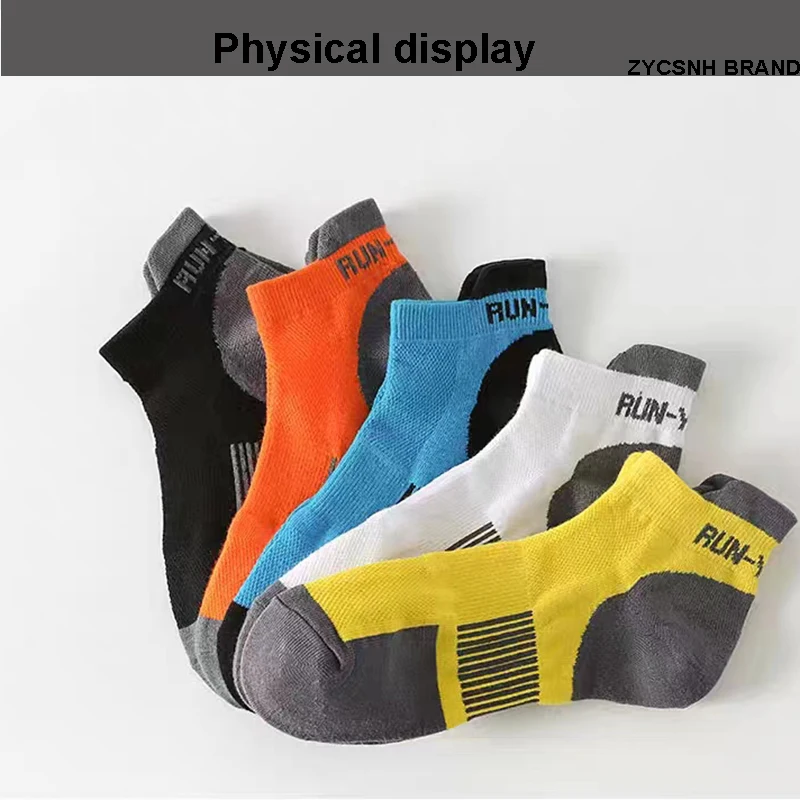 10Pairs High Quality Men Ankle Socks Breathable Cotton Sports Socks Mesh Casual Athletic Summer Thin Cut Short Sokken Size 38-47