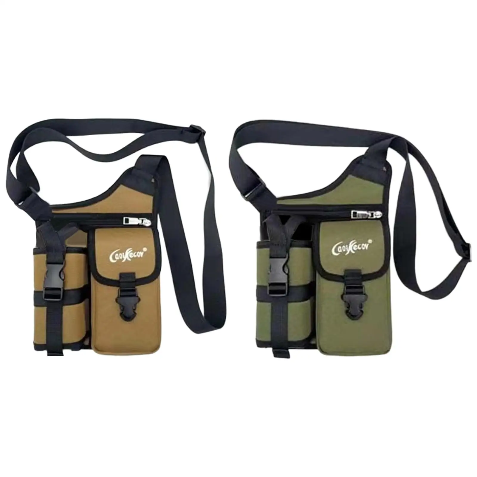 Crossbody Bag Buckle Trendy Outdoor Shoulder Bag Water Bottle Bag Phone Holder for Climbing Street Fishing Backpacking Shopping