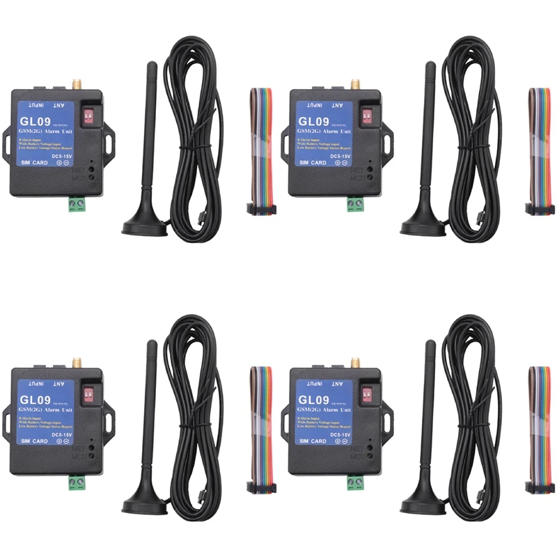 ABFT-4X GL09 8 Channel แบตเตอรี่ดําเนินการ App Control ระบบเตือนภัย GSM SMS Alert ระบบรักษาความปลอดภัย 2019