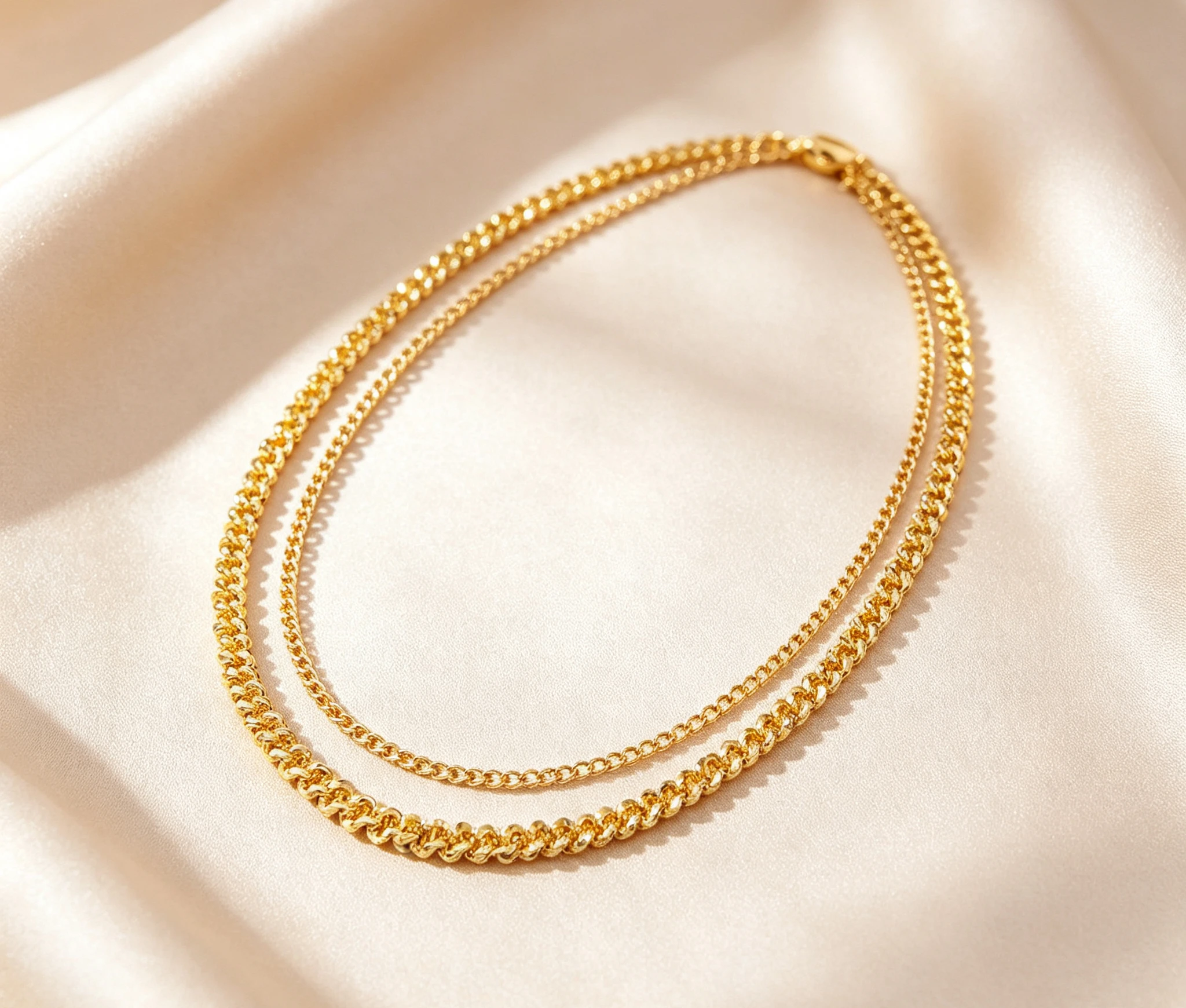9999 Pure Gold real gold Women's Snowflake Caterpillar Necklace Bracelet Anklet Set birthday gift