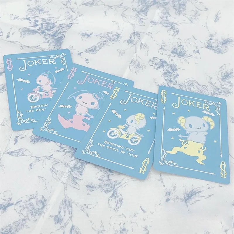 Kawaii Sanrio Cinnamoroll Playing Cards Cartoon Anime Characters Card Picnic Party Board Game Solitaire Christmas Gift Toy Girls