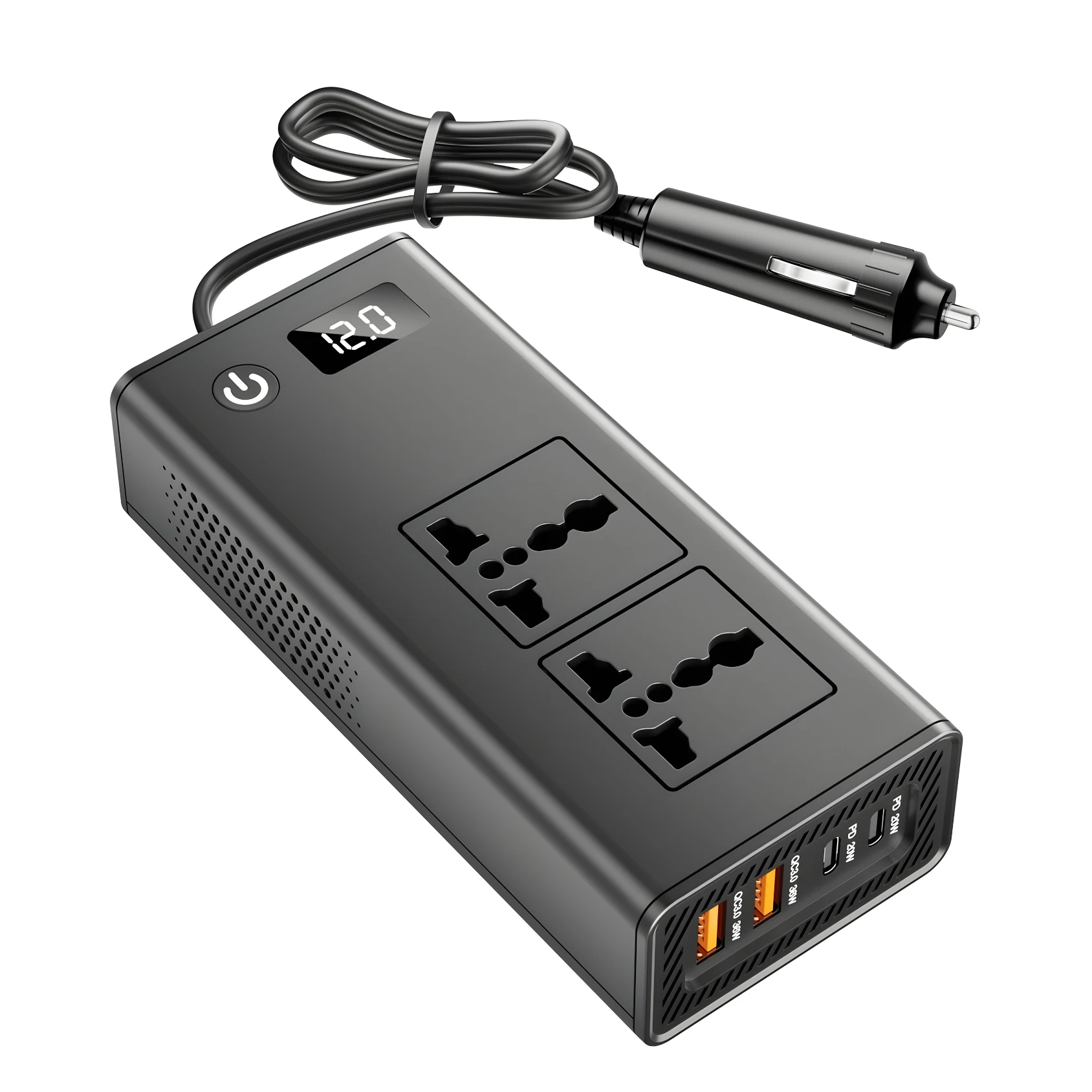 MG6800 DC12V to 220V/110V Car Power Inverter for 200W Support Type-C PD20W USBQC3.0 36W Charging Car Inverter