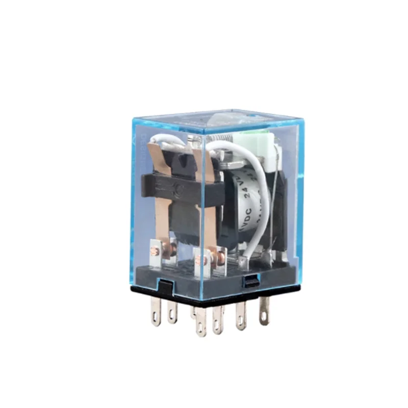 MY2N-J HH52P  5A 8 Pin Socket Base  4PDT Miniature Coil General Electromagnetic Intermediate Relay Switch   AC110/220V DC12/24V