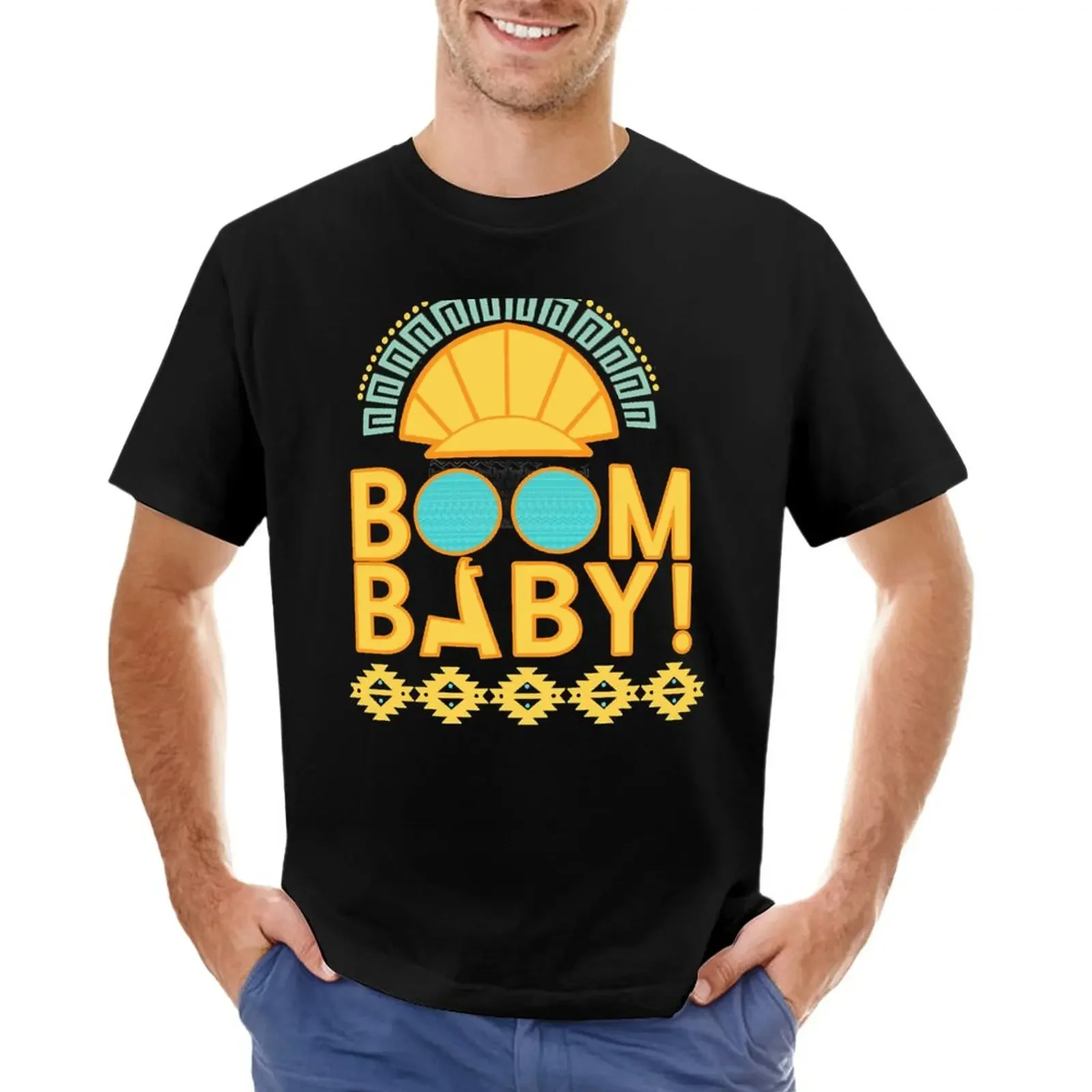 

Boom Baby! T-Shirt plain plus sizes workout shirts for men