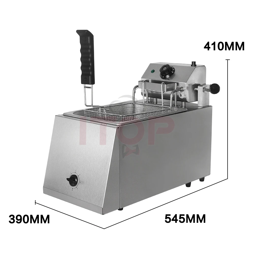 Itop automatische Hub fritte use Kapazität 8l elektrische Leistung 2,8 kW handels übliche effiziente Friteuse Timer 30 min