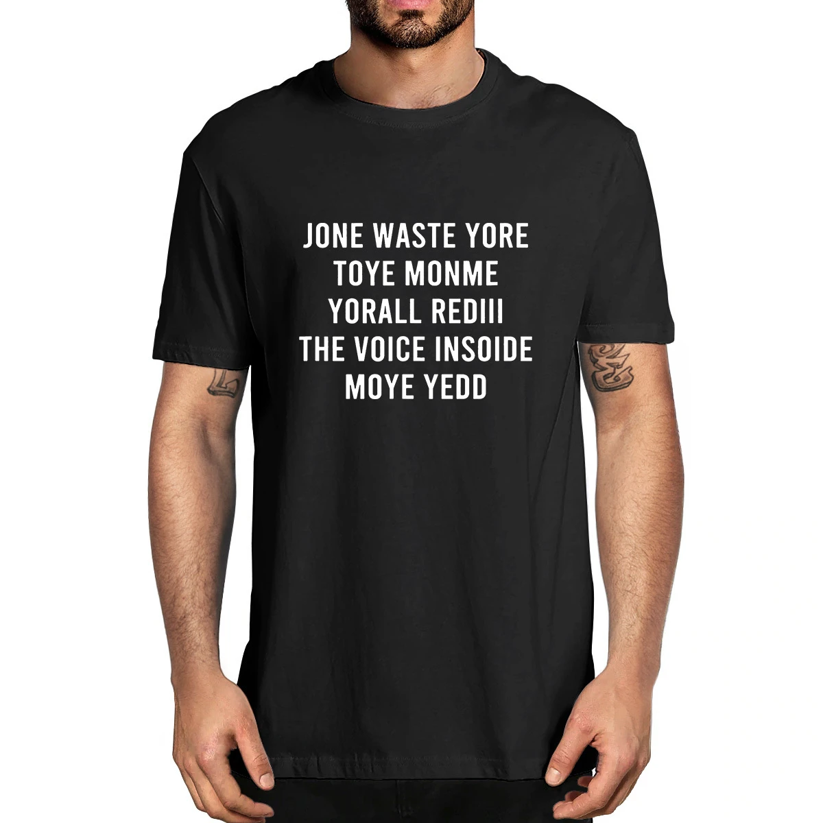 Jone Waste Yore Toye Monme Yorall Rediii Funny Men's 100% Cotton Designer T-Shirts Unisex Humor Streetwear Women Top Tee