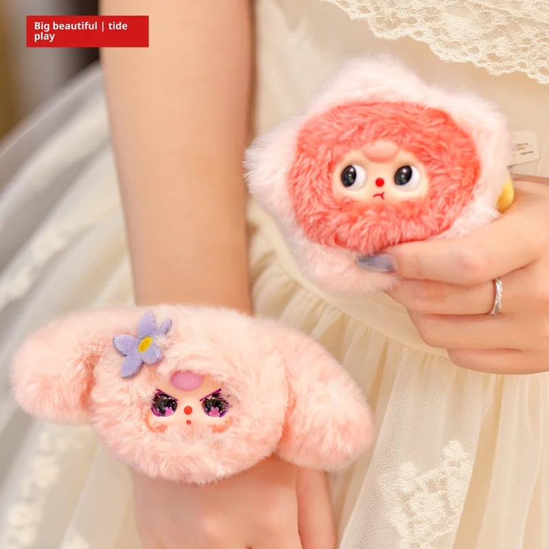 

Официальная натуральная детская три милых круга для волос, серия плюшевых слепых коробок, кукла, повязка на голову, аксессуары для волос для девочек, праздничные подарки