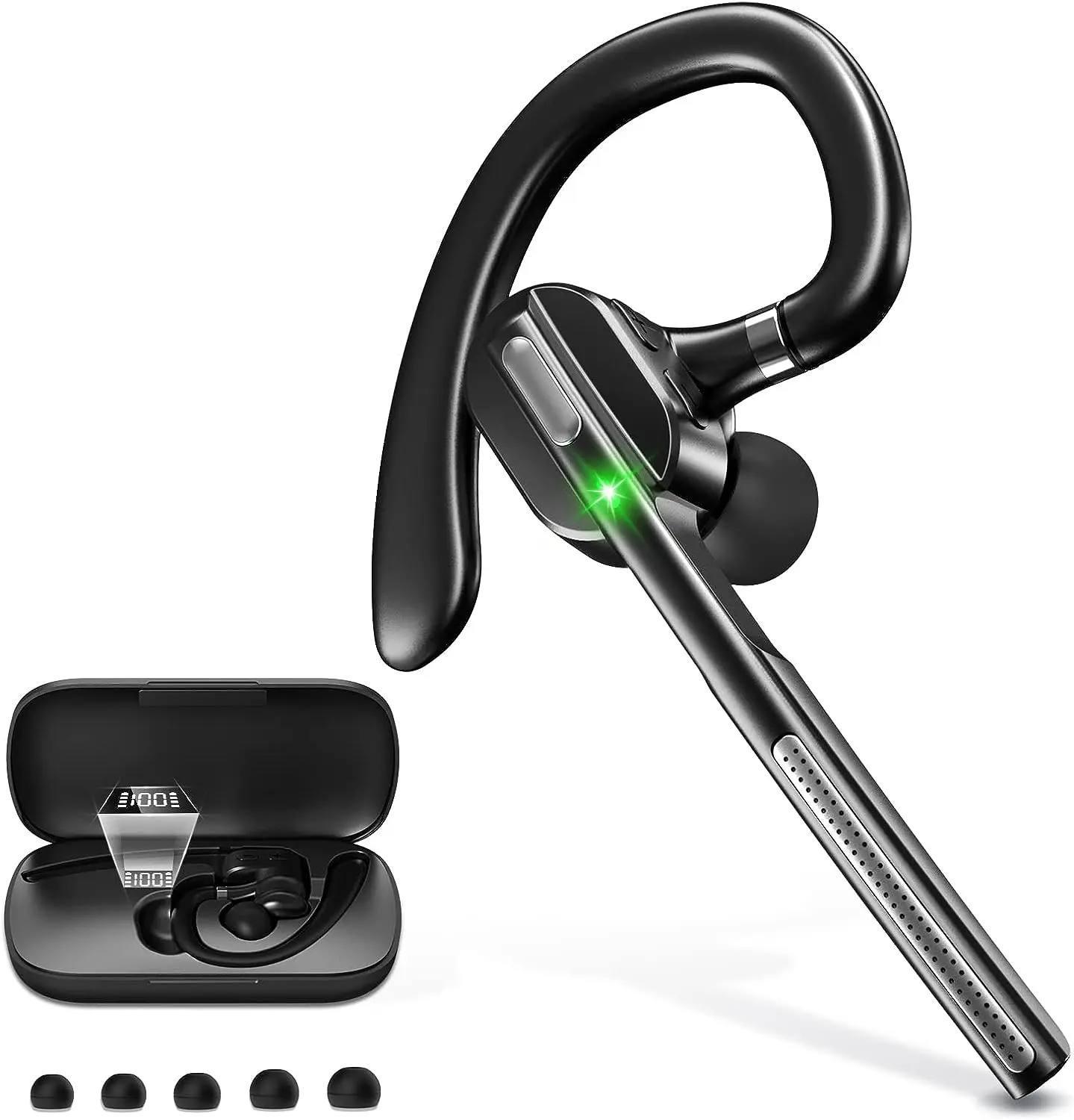 

Bluetooth Headset Mobile Phone Hands Free Earpiece