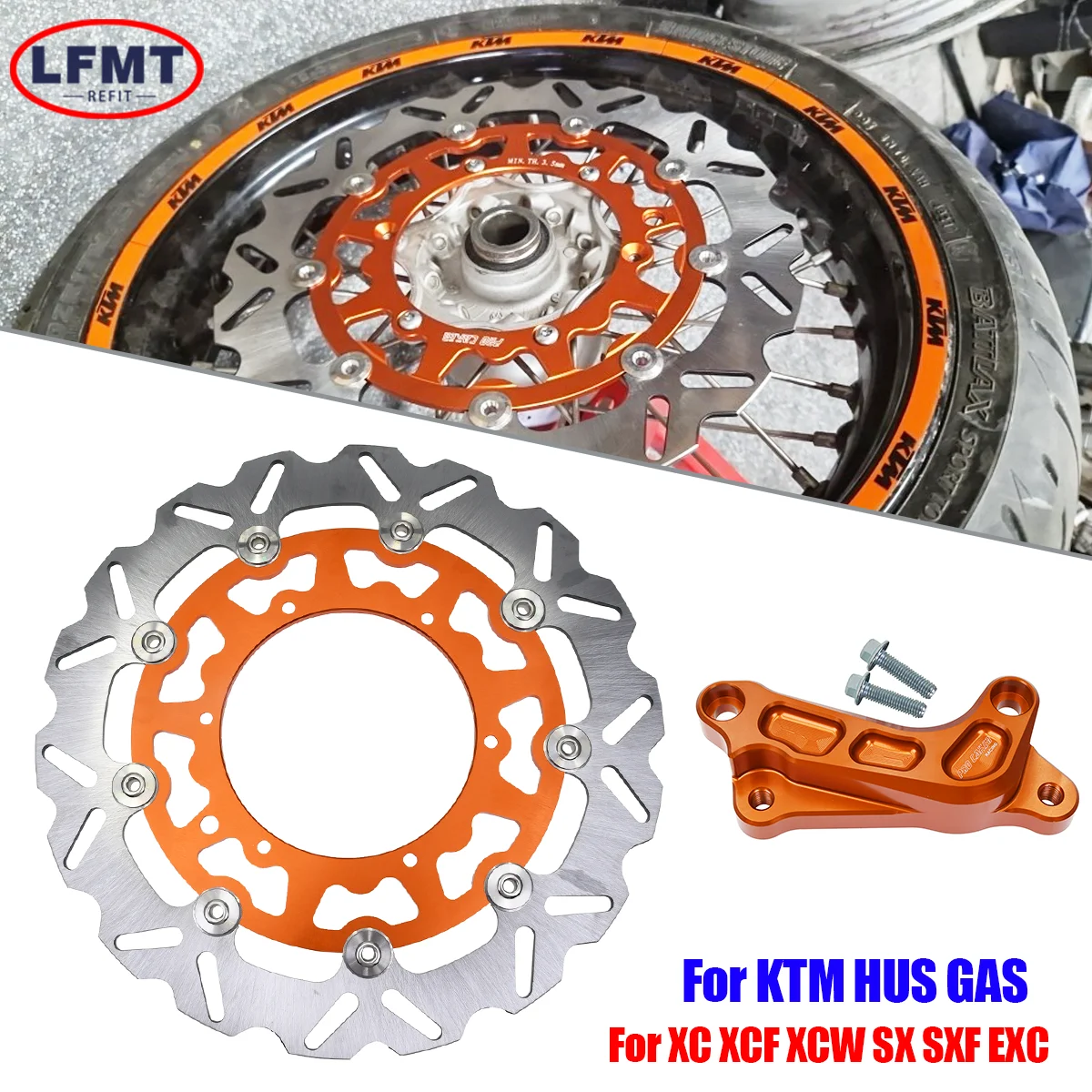 For KTM Motorcycle 320mm CNC Front Brake Pump Fixed Bracket For XC XCF XCW SX SXF EXC EXCF Husqvarna 125-501 FE TE FC TC TX FX